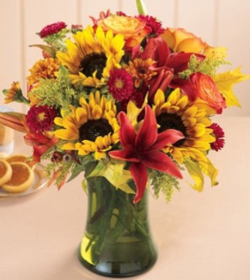 Autumn Beauty Vase from Anthony's Florist in Laurel, MS