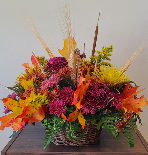 Fall Colorful Basket AFD092 from Anthony's Florist in Laurel, MS